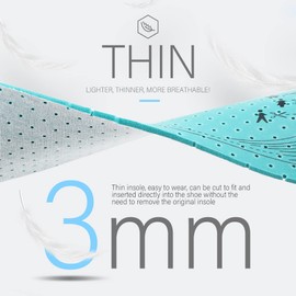 XINIFOOT 6 Pairs Breathable Shoe Insoles Inserts Ultra-Soft Cushioning Walking Comfort Insoles Double-Layer Latex Foam Perforated Replacement Insoles Men 3-11.5 Women 2.5-11 (White, Blue, Gray)