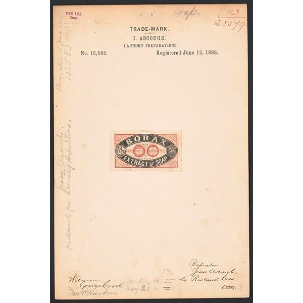 HistoricalFindings Photo: J. Ascough for Borax Extract of Soap Brand