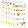 Real Vivid Rainbow Tattoo 5-Piece Kids Decorating Set Decal