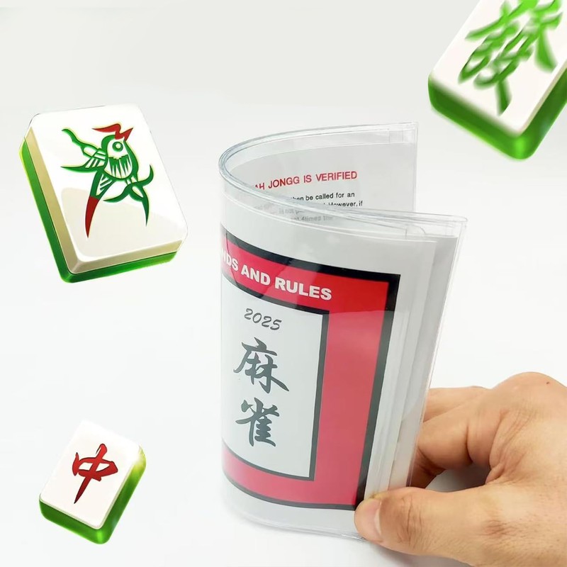 ipnczuat Mahjong Card Holder Set (2-Pack) for Large Print NMJL