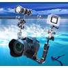 4pcs 1" Aluminum Ball Clamp Bracket Underwater Diving Light Arm