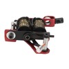 10 Wraps Coil Tattoo Machine Iron Frame Red Hollow Butterfly