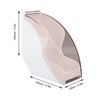Fan Shape Storage Box with Dustproof Cover Compact Acrylic Filter