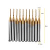 10pcs PCB End Mill Set Tungsten 1mm End Mill Carbide