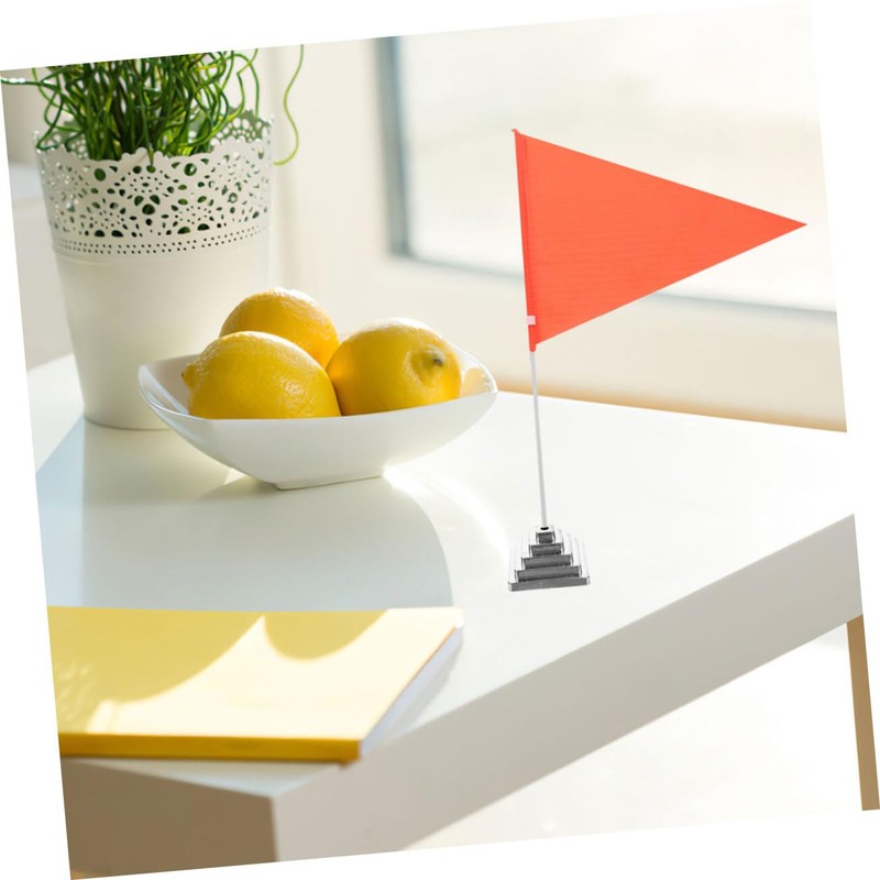 Outanaya 10pcs Small Desk Flag Holders Durable Flag Stands for