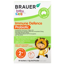 Brauer Baby & Kids Immune Defence Probiotic for Kids 30 Sachets