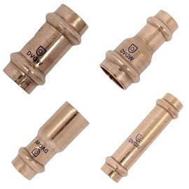 Reducer b press 15 x 12 mm copper - press connection copper fittings press fitting transition sleeve copper sleeves