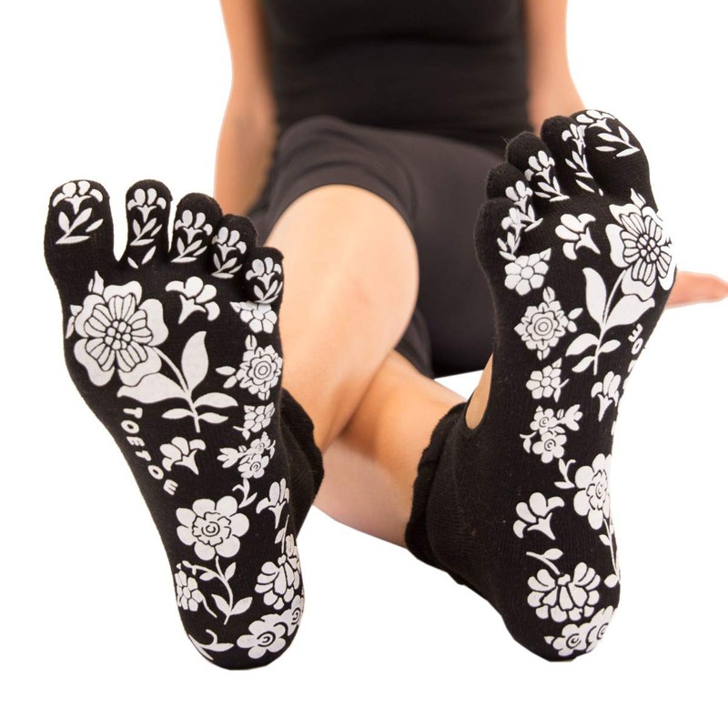 TOETOE - YOGA&PILATES - Anti-Slip Sole Serene Ankle Toe Socks