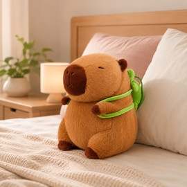 Capybara Plush Toy for Cute Room Decor – Soft Stuffed Animal Doll for Bedroom, Desk, Gifts and Cozy Spaces