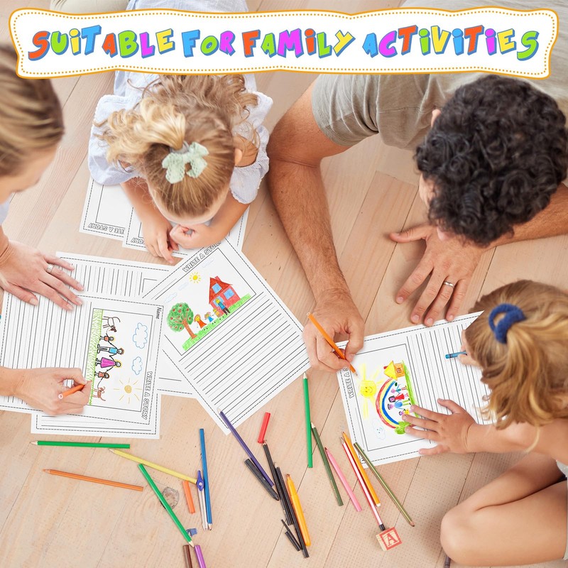 200 Sheets Kindergarten Writing Paper Writing Paper for Kids Story,
