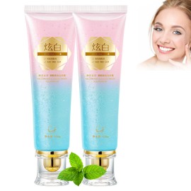 2 Pcs Easilyous White Toothpaste, Niacinamides Intensive Whitening Toothpastes, Niacinamide White Toothpastes, Fresh Breath, Remove Tooth Stains