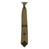 DQT Men's Plain Twill Wedding Formal Clip On Tie -