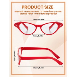 15 Pairs Cat Eye Rhinestones Glasses 50s 60s Cateye Glasses Costume Old Lady Glasses Vintage Hip Hop Cat Rhinestone Glasses for Women Girls Party Dress up Accessories