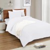 Mejoroom White Twin Duvet Cover Set - Soft and Breathable