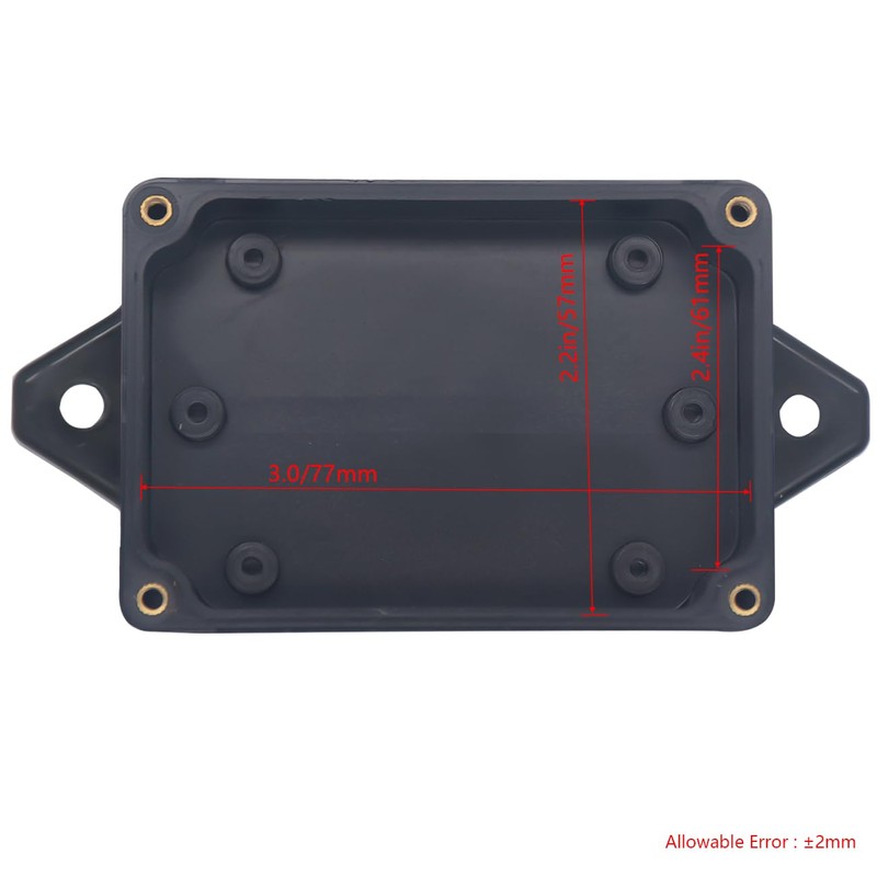 Raculety Project Box ABS Black Electrical Boxes IP65 Outdoor Waterproof