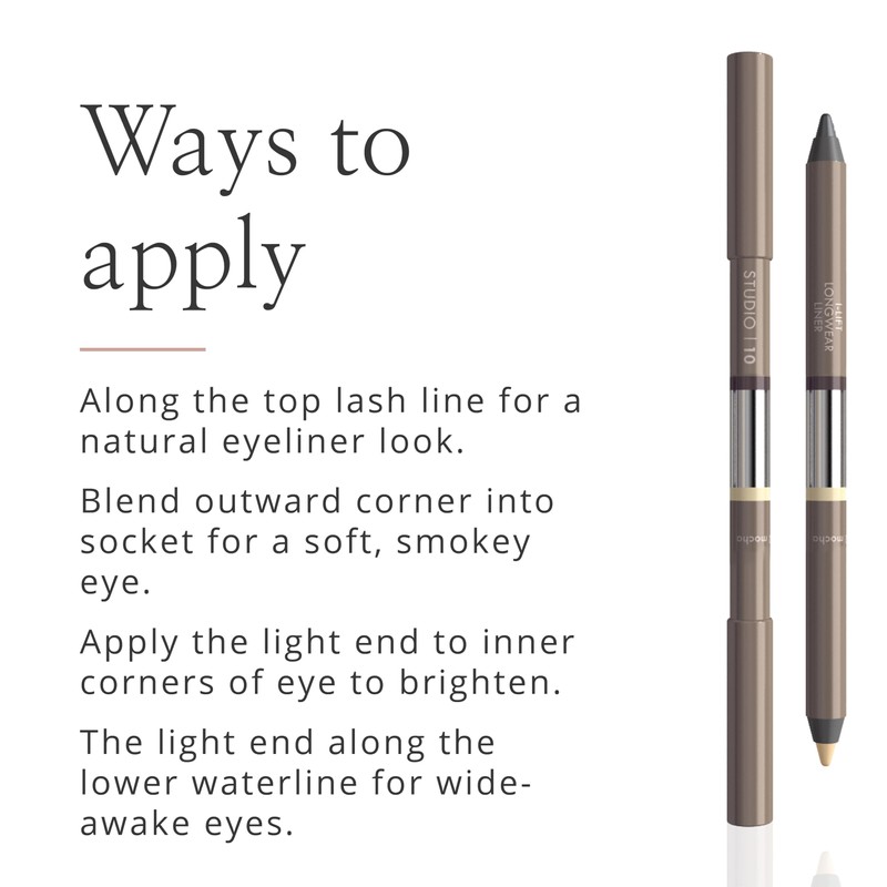 Studio 10 l-Lift Longwear Eyeliner - High Pigment, Smudge Proof