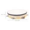 SUPVOX Hand Drum Wooden Frame Tambourine Musical Instrument for Portable