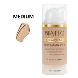 Natio Buy Natio Flawless Foundation SPF 15 Medium 30ml Online | Chempro Chemists
