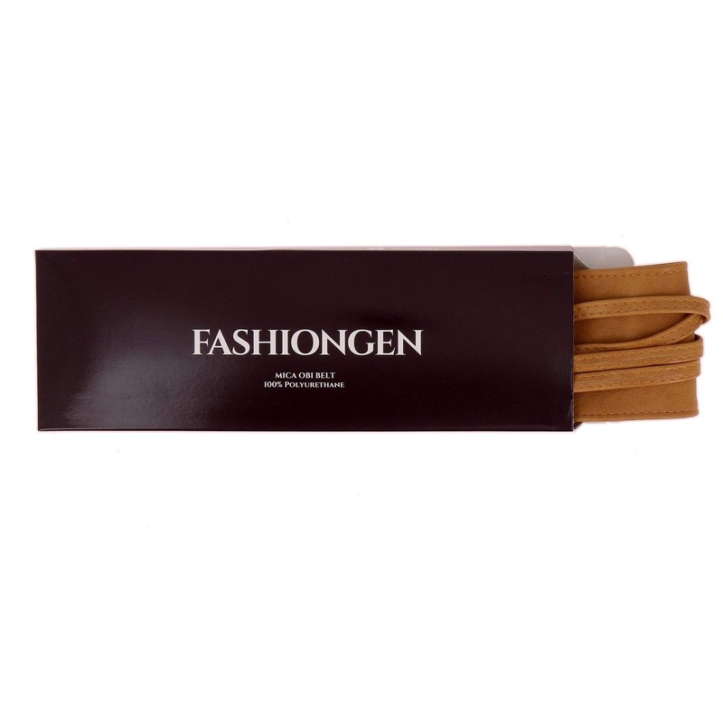 Fashiongen Women's Waist Belt Wide Obi Belt MICA - L-XL
