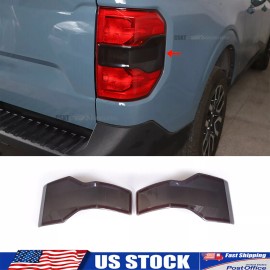 Ynei Smoked Tail Light Lamp Cover Lens Blackout Molding Fits Ford Maverick 2022-2023