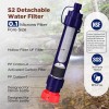 Membrane Solutions 2pc Survival Emergency Water Purifier Straw,Water Filter Camping/Travel