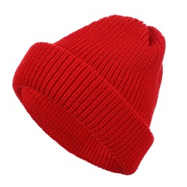 tomBrook Wool Hat Knitted Hat Winter Unisex Beanie Wool Winter Hat for Men and Women Made of 100% Virgin Wool, red