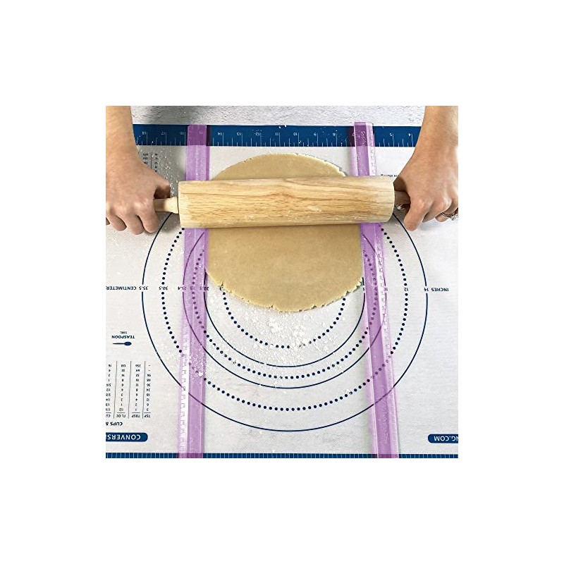 R&M International 2754 Pastry Guide Rulers for Pie Crust, Cookie