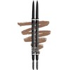 NYX Professional Makeup Eyebrow Pencil, Twin Pack, Micro Brow Pencil,