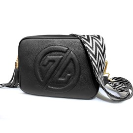 ozbelego 100% Genuıne Leather Women's Crossbody - Shoulder - Camera - Handbags - Elegant & Versatile - Durable, Spacious & Stylish, Perfect for Everyday Use and Special Occasions Black