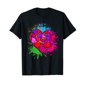 Love Colorful Heart Shape Elegant Heart T-Shirt