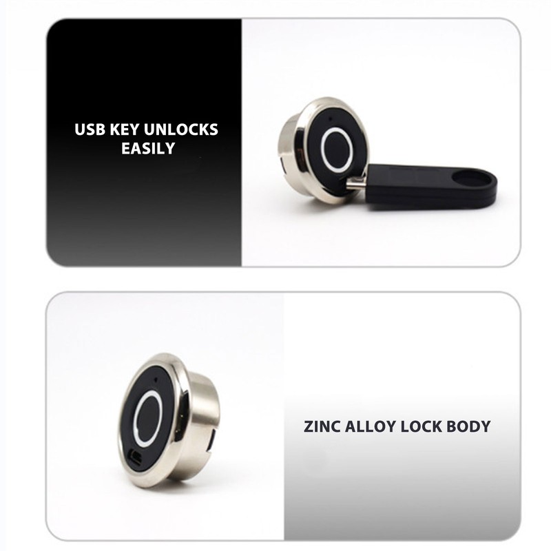Fingerprint Cabinet Lock Prevent Theft Fast Unlocking Smart Biometric Drawer