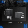 ENA 4 Pack 4 Pin 30AMP 12V DC SPST Black