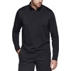 TSLA Men's Quarter Zip Thermal Pullover Shirts, Winter Fleece Lined Lightweight Running Sweatshirt, Fleece 1/4 Zip Sweatshirt Black, Medium