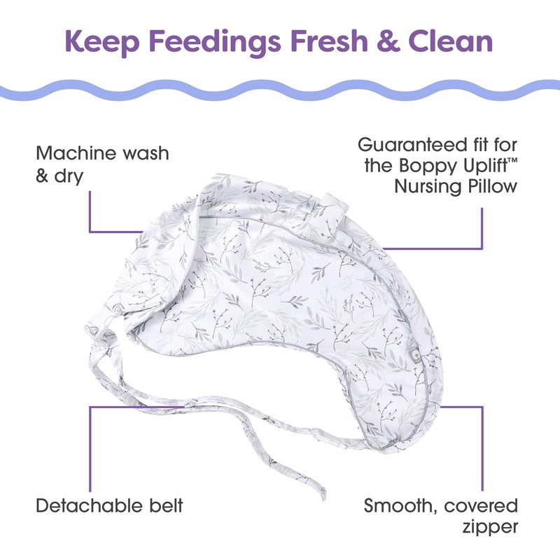 Boppy Uplift Nursing Pillow Cover - Soft Washable Microfiber Bottle