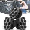 Kpdnjro 3PCS Tire Shine Applicator Pad, High-Density Wave-Grip Pad for