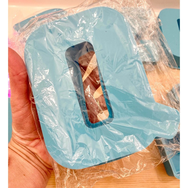 Jumbo 3D Silicone Letter Molds LARGE 6" Tall/ Shipping from