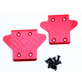 Aluminum Alloy Front & Rear Skid Plate Bottom Chassis Armor Protection Cover for Arrma 1/8 Kraton 6S Upgrade Part(Red)