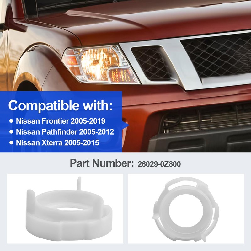 Headlight Bulb Retainer Ring 26029-0Z800 Compatible with Nissan Frontier 2005-2019