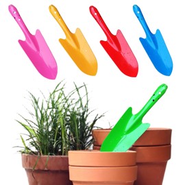 Mini Colorful Metal Hand Shovel, Garden Hand Trowel and Transplanter for Digging and Planting, Garden Shovel Trowel Kids, Ideal Gardening Gift for Kids, Women Men Gift Indoor Outdoor (Green)