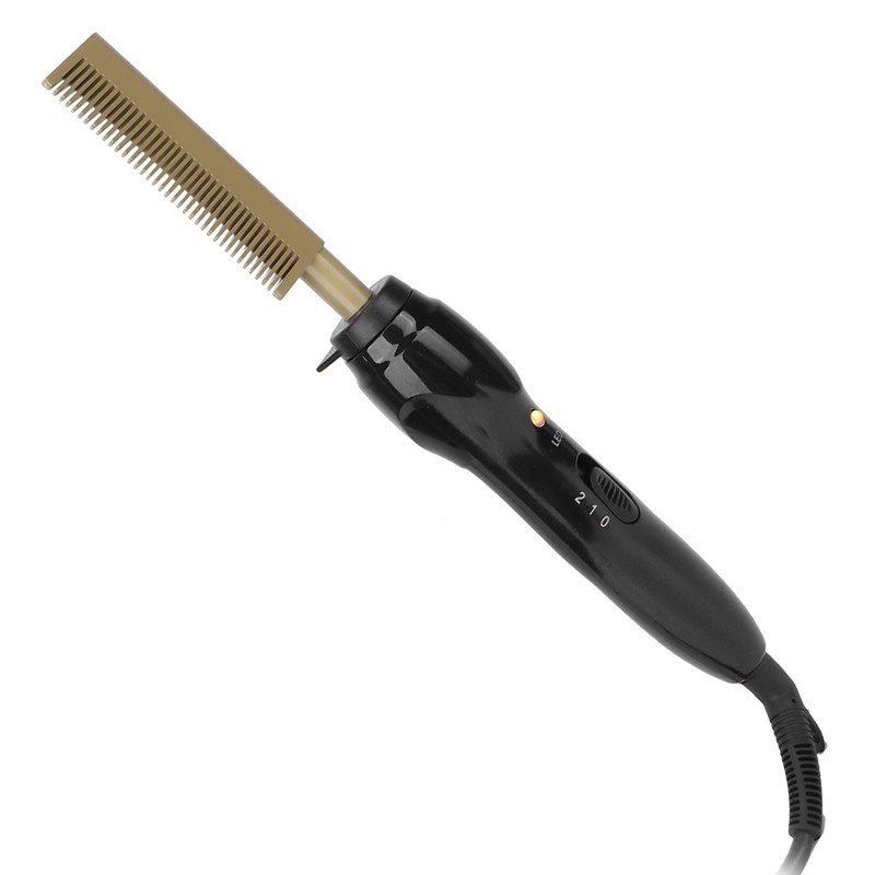 Electric Hot Comb Multifunctional Temperature Adjustable Hair Straightener Comb Styling