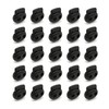 DOJA Barcelona Cord Locks, Black, 25 mm, Plastic Cord Closures,