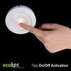 Ecolight Battery Operated LED Puck Lights (3-Pack) 3.5-Inch White Tap