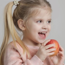 Valentines Day Gifts for Girls, Rose Gold Plated Rings for Girls Unicorn Initial Rings for Teen Girls Gifts Adjustable Heart Rings Unicorn Rings for Girls Gifts for Teen Girls Unicorn Gifts (Letter M)