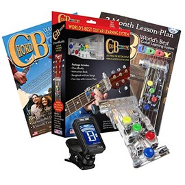 ChordBuddy Guitar Learning System & Teaching Aid Chord Buddy with True Tune Chromatic Tuner, GENUINE USA MADE