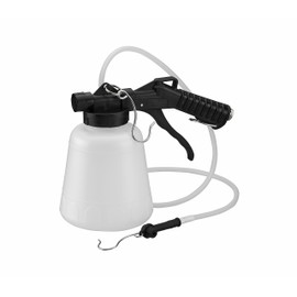 ARES 70923 - Vacuum Brake Fluid Bleeder - 1-Liter Vacuum Fluid Extractor - Hanging Hook and Locking Trigger Allows for Hands Free Operation