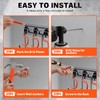 ELEAD 68'' All Metal Adjustable Garden Tool Organizer: Garage Tool