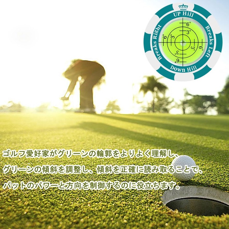 Golf Marker Magnetic Putting Guide Round Bubble Level Level High
