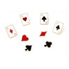 4 pcs Playing Card Enamel Lapel Pin Poker Playing Hand