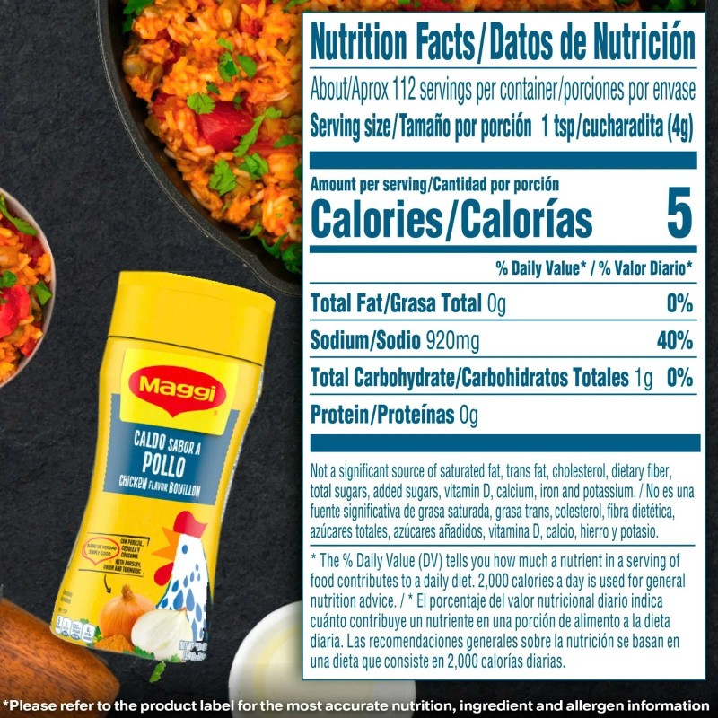 Maggi Granulated Chicken Flavor Bouillon Ground 16 oz x 2