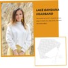 Healvian Lace Bandana Headband Elegant Hair Scarf for Daily Wear